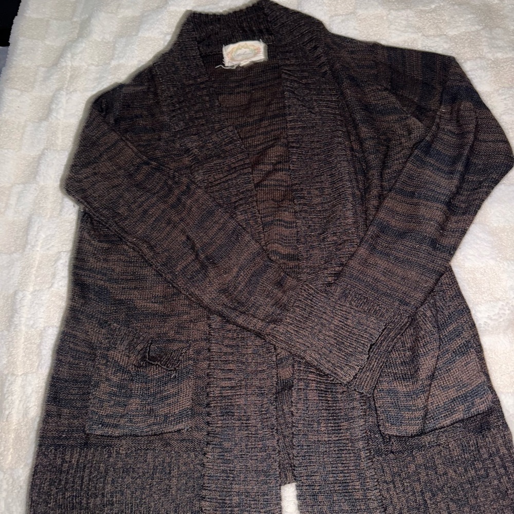 Cozy Brown Knit Cardigan